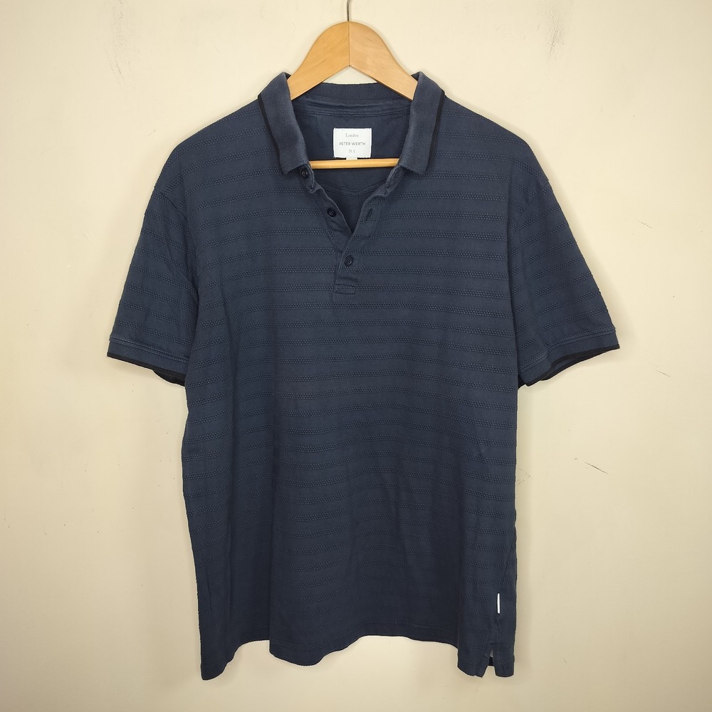 Peter Werth Londo‎ Polo Shirt Short Sleeve Navy